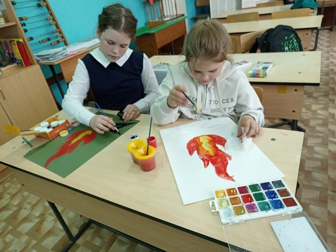 "Рисуем с детьми Вечный огонь".