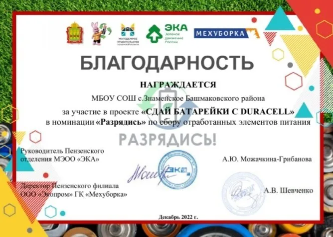 "СДАЙ БАТАРЕЙКИ С DURACELL"